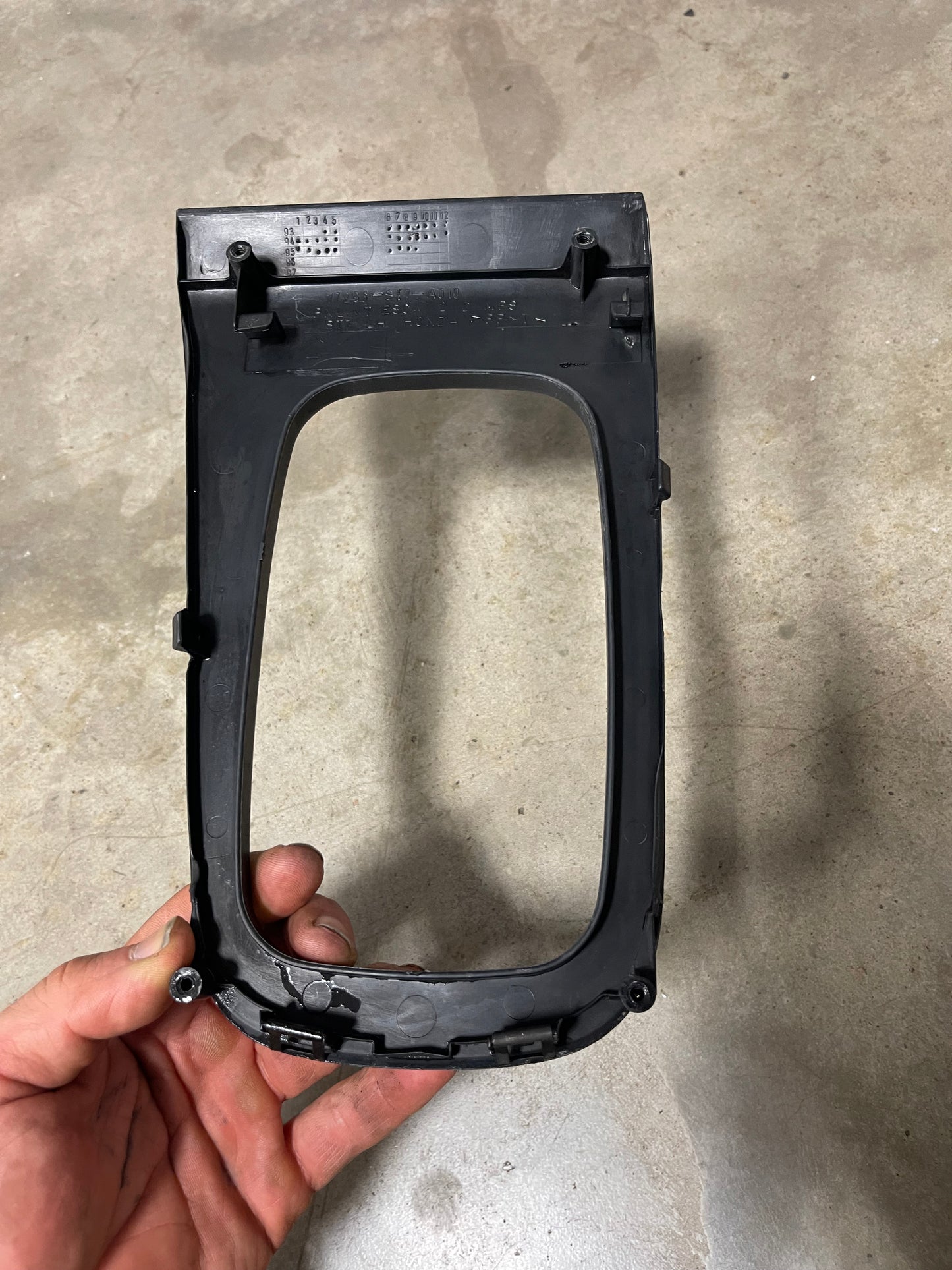94-01 Acura Integra center manual shift surround no boot